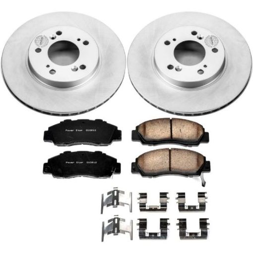 Picture of Power Stop 97 - 01 Acura Integra Front Z17 Evolution Geomet Coated Brake Kit