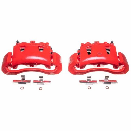 Picture of Power Stop 98 - 02 Dodge Ram 2500 Van Front Red Calipers wBrackets - Pair