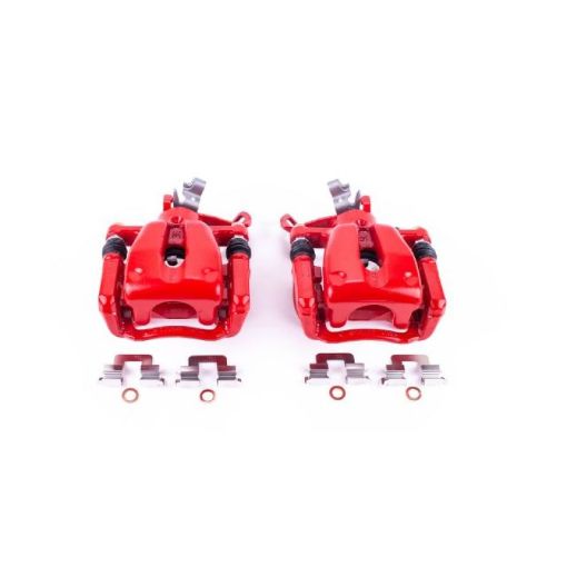 Picture of Power Stop 07 - 10 Mini Cooper Rear Red Calipers wBrackets - Pair