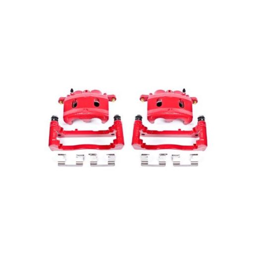Picture of Power Stop 07 - 08 Cadillac Escalade Front Red Calipers wBrackets - Pair