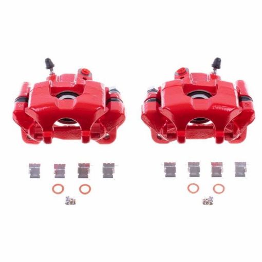 Picture of Power Stop 05 - 10 Scion tC Rear Red Calipers wBrackets - Pair