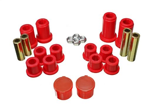 Picture of Energy Suspension 07 - 13 Chevrolet Silverado1500 4WD Front Control Arm Bushing Set - Red