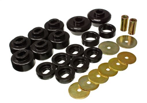 Picture of Energy Suspension 07 - 13 Chevrolet Silverado 1500GMC Sierra 1500 4WD Body Mount Bushing Set - Black