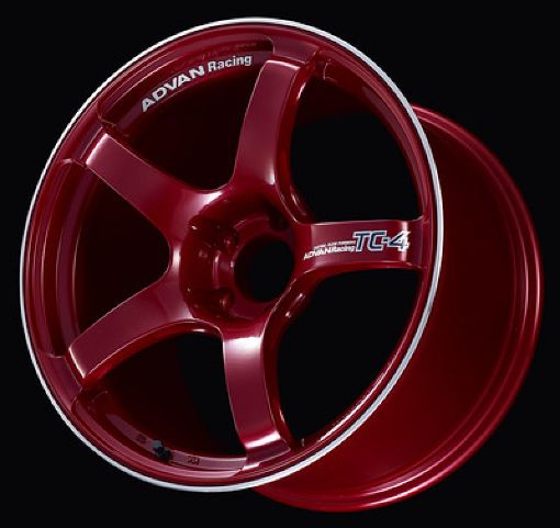 Picture of Advan TC4 16x6.5 45 4 - 100 Racing Candy Red Ring Wheel