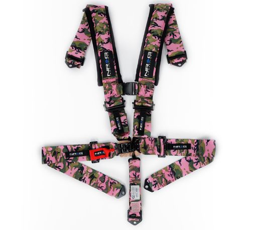 Picture of NRG SFI 16.1 5pt 3in. Seat Belt Harness Latch Link - Pink Camo