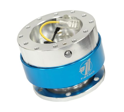 Picture of NRG Quick Release - Black Body Blue Chrome Ring