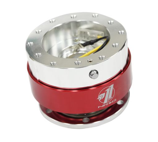 Picture of NRG Quick Release - Silver Body Red Chrome Ring