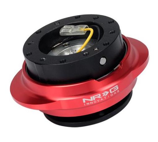 Picture of NRG Quick Release Kit - Black Body Red Oval Ring