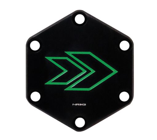 Picture of NRG Arrow Engraved Horn Delete Button - Green