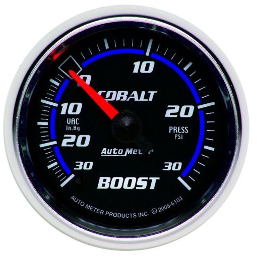 Picture of Autometer Cobalt 52mm 30psi mechanical Boost Gauge