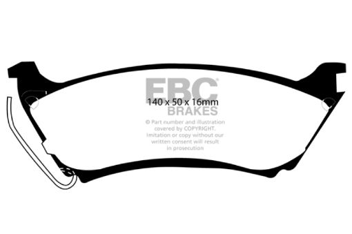 Picture of EBC 98 Mercedes - Benz M - Class (ML) ML320 3.2 Greenstuff Rear Brake Pads
