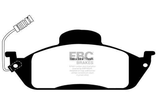Picture of EBC 98 Mercedes - Benz M - Class (ML) ML320 3.2 Ultimax2 Front Brake Pads