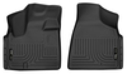 Picture of Husky Liners 08 - 20 Dodge Grand Caravan X - Act Contour Front Black Floor Liners
