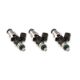 Picture of Injector Dynamics 2600 - XDS - Ski - Doo E - Tec Snowmobile 09 - 12 14mm (Grey) Adapter Tops (Set of 3)