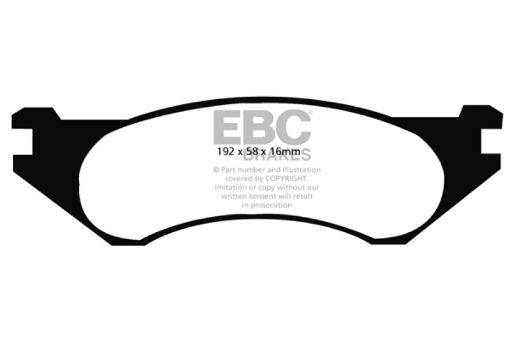 Picture of EBC 98 - 02 Dodge Ram Van B1500 Yellowstuff Front Brake Pads
