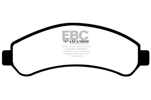 Picture of EBC 98 - 05 Chevrolet Blazer 4.3 2WD Yellowstuff Front Brake Pads