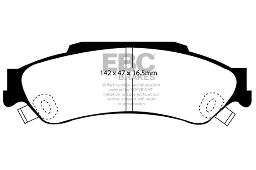 Picture of EBC 98 - 05 Chevrolet Blazer 4.3 2WD Yellowstuff Rear Brake Pads