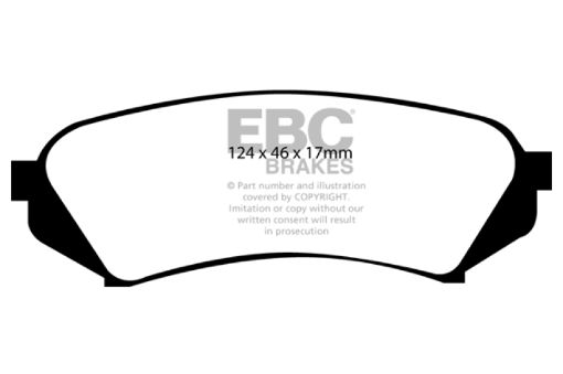 Picture of EBC 98 - 07 Lexus LX470 4.7 Greenstuff Rear Brake Pads