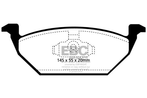 Picture of EBC 98 - 99 Volkswagen Beetle 2.0 Ultimax2 Front Brake Pads