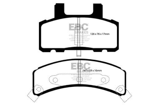 Picture of EBC 99 - 01 Cadillac Escalade 5.7 Greenstuff Front Brake Pads