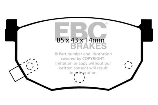 Picture of EBC 99 - 01 Hyundai Elantra 2.0 Greenstuff Rear Brake Pads