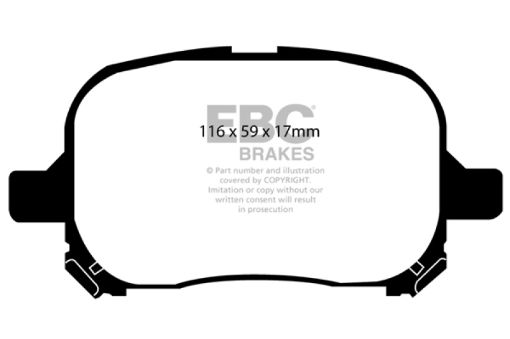 Picture of EBC 99 - 01 Lexus RX300 3.0 2WD Greenstuff Front Brake Pads