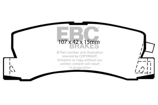 Picture of EBC 99 - 01 Lexus RX300 3.0 2WD Greenstuff Rear Brake Pads
