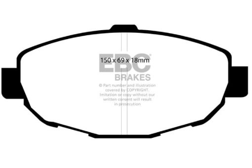 Picture of EBC 99 - 01 Lexus SC300 3.0 Redstuff Front Brake Pads