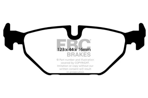 Picture of EBC 99 - 01 Saab 9 - 5 2.3 Turbo (Aero) Greenstuff Rear Brake Pads