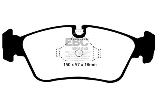 Picture of EBC 99 - 02 BMW Z3 2.5 Greenstuff Front Brake Pads
