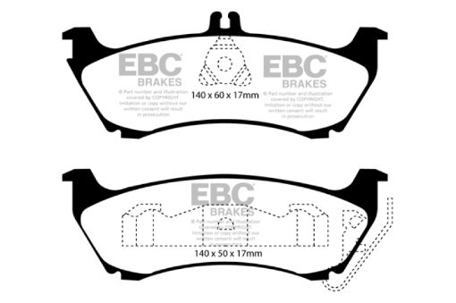Picture of EBC 99 - 02 Mercedes - Benz M - Class (ML) ML320 3.2 Greenstuff Rear Brake Pads