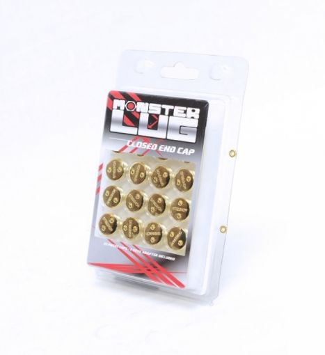 Picture of Wheel Mate Monster Lug Nut Caps - Gold 14x1.50