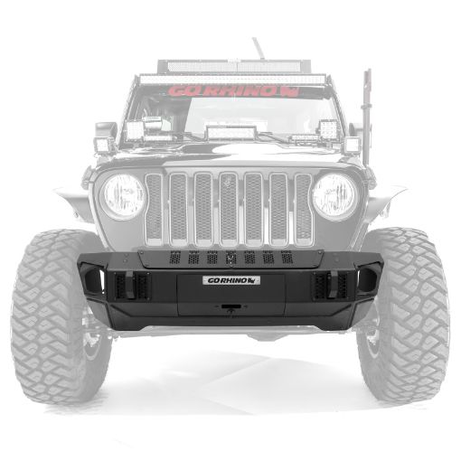 Picture of Go Rhino 07 - 20 Jeep Wrangler JLJLUJKJKUGladiator JT Trailline Front Stubby Bumper