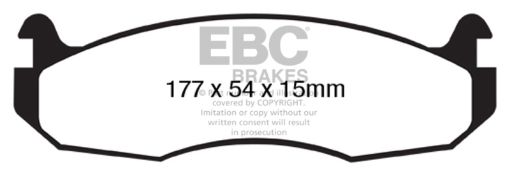 Picture of EBC 99 - 03 Am General H1 H1 12100 GVW Greenstuff Front Brake Pads