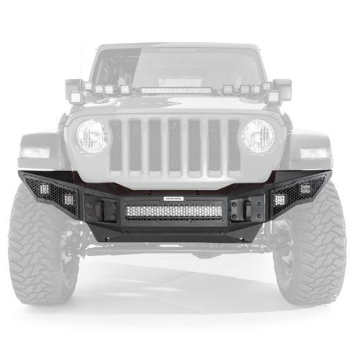 Picture of Go Rhino 07 - 20 Jeep Wrangler JLJLUJKJKUGladiator JT Rockline Full Width Bumper