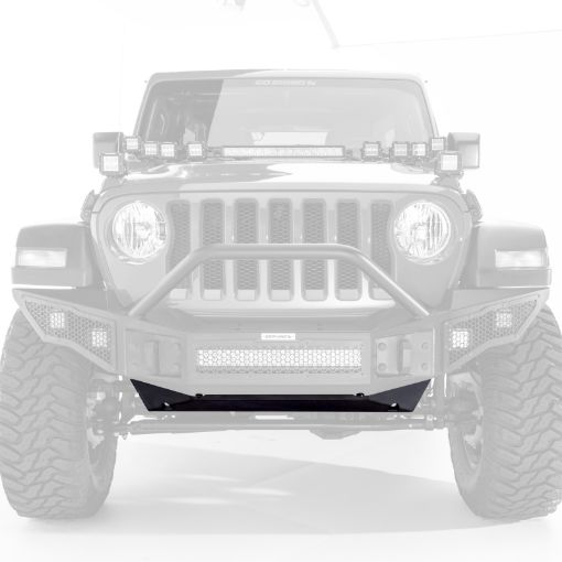 Picture of Go Rhino 18 - 20 Jeep Wrangler JLJLU Rockline Front Bumper Skid Plate
