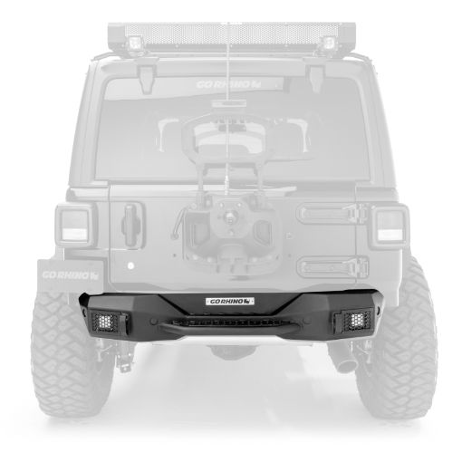 Picture of Go Rhino 18 - 20 Jeep Wrangler JLJLU Rockline Rear Stubby Bumper