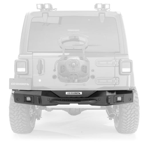 Picture of Go Rhino 07 - 18 Jeep Wrangler JKJKU Rockline Rear Full Width Bumper