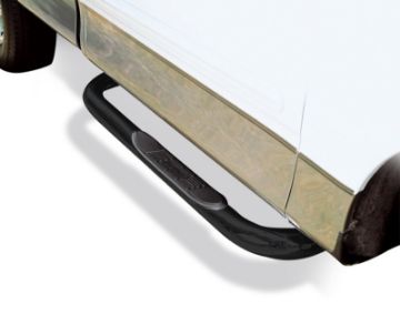 Picture of Go Rhino 02 - 04 Nissan Frontier 4000 Series SideSteps - Cab Length - Black