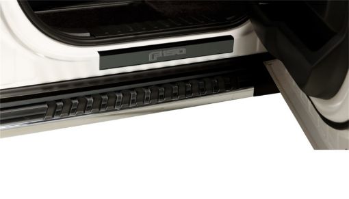Picture of Putco 99 - 16 Ford SuperDuty Crew Cab w SUPERDUTY Etching (4pcs) Black Platinum Door Sills