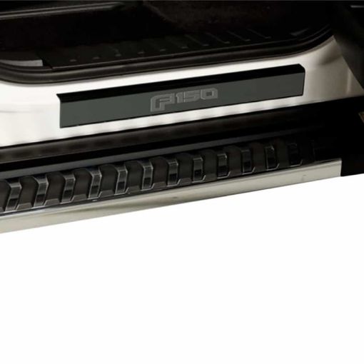 Picture of Putco 15 - 20 Ford F - 150 - Regular Cab amp SuperCab w F - 150 Etching (2pcs) Black Platinum Door Sill