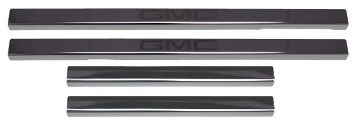 Picture of Putco 2020 GMC Sierra LDHD - Crew Cab w GMC Etching (4pc) Black Platinum Door Sills