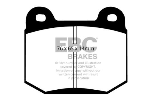 Picture of EBC 99 - 03 Mitsubishi Lancer Evolution 2.0 Turbo Redstuff Rear Brake Pads