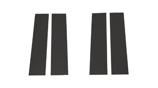 Picture of Putco 2020 SilvSierra HD 25003500 - Crew Cab Dbl Cab (6pcs) Black Platinum Pillar Posts Classic