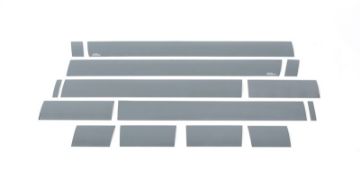 Picture of Putco 07 - 13 Chevy Silv Crew Cab 6.5ft Standard Box - 6in Wide - 14pcs Black Platinum Rocker Panels