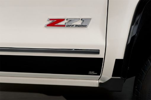 Picture of Putco 14 - 18 Chevy Silverado LD - Crew Cab - 5.5in Bed (10pcs) Black Platinum Rocker Panels