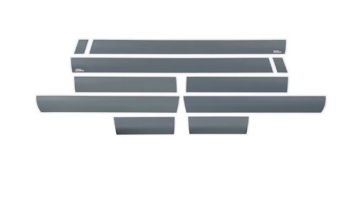 Picture of Putco 15 - 19 GMC Sierra HD Double Cab - 6.5in Bed - (10pcs) Black Platinum Rocker Panels