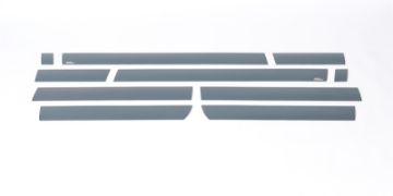 Picture of Putco 15 - 19 Chevy Silverado HD - Double Cab - 8ft Long Box 10pcs Black Platinum Rocker Panels