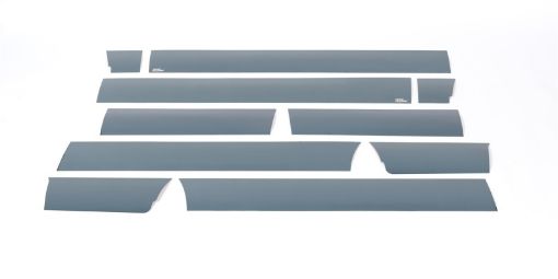 Picture of Putco 09 - 14 Ford F - 150 Super Cab 8ft Long Box - 7in Wide (10pcs) Black Platinum Rocker Panels