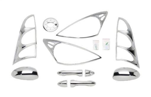 Picture of Putco 00 - 04 Ford Focus (2 Door) DHMCTLHLFTC Chrome Trim Accessory Kits